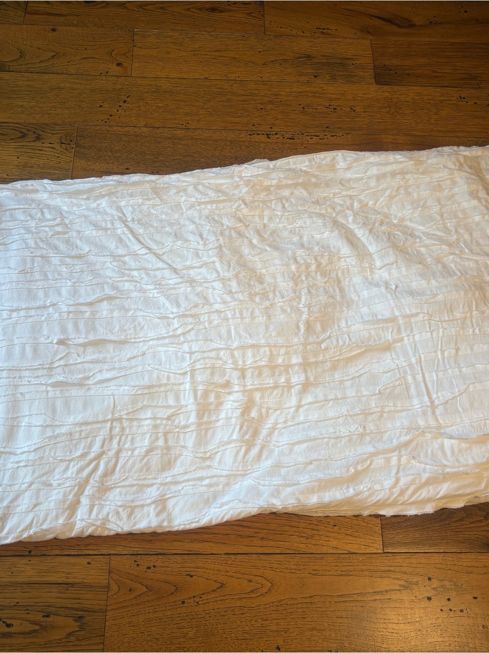 Pottery Barn 100% Cotton White Textured Full/Queen Duvet Cover - Classic Bedding